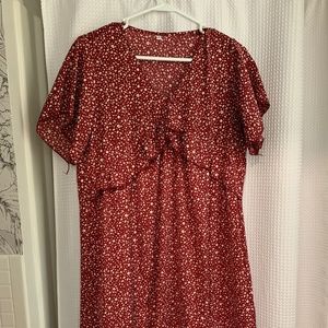 Red dot dress